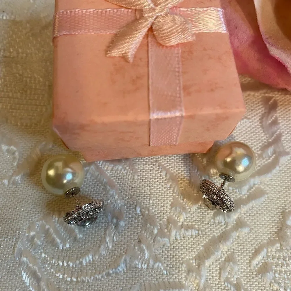 🛍Swarovski Treasure Earrings white Rhodium plated